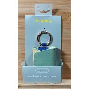heyday Earbud Case Cover with Carabiner Clip‎ for AirPods Gen 1 & 2